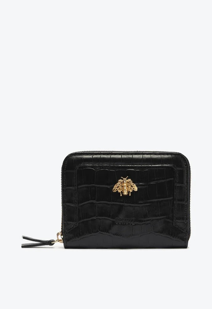 Carteira Schutz Pequena Believe Couro Croco