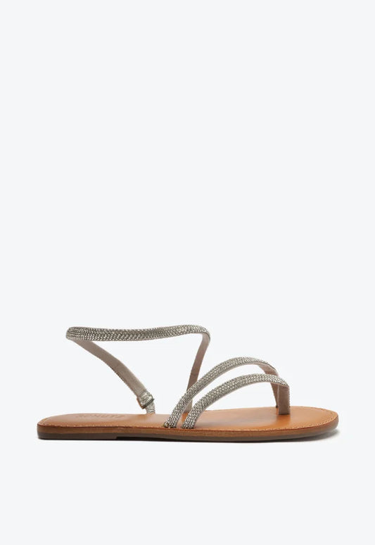 Sandália Schutz Julia Tiras Pedrarias