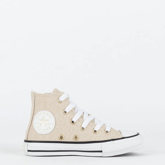 Tênis Converse Kids Chuck Taylor All Star Side Zip Hi Material Shine