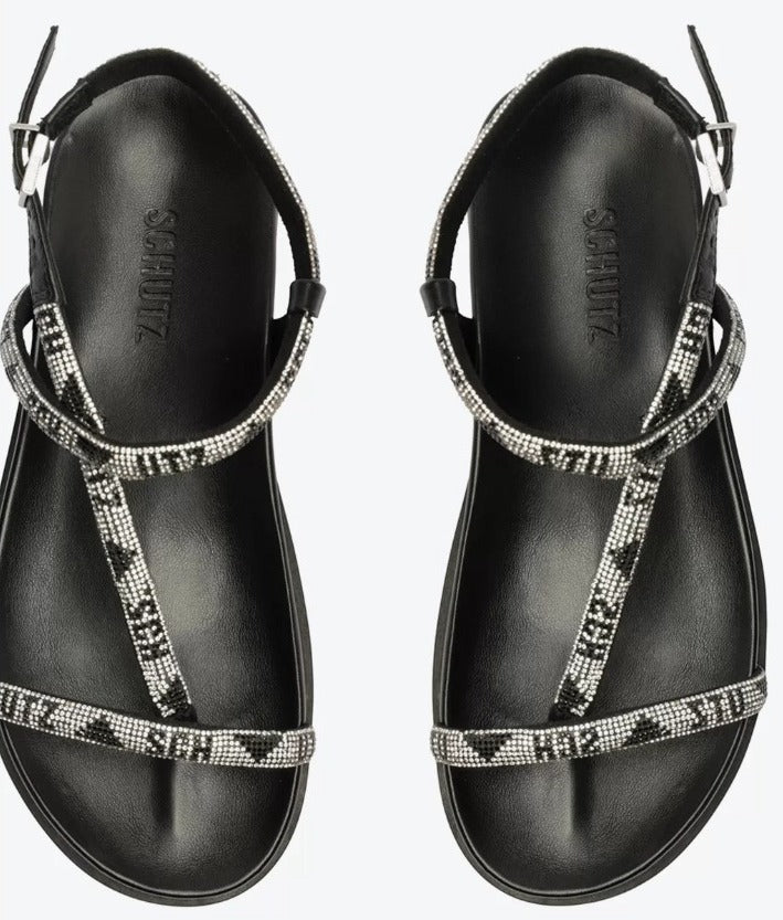 Sandália Schutz Brilho Multimatérial