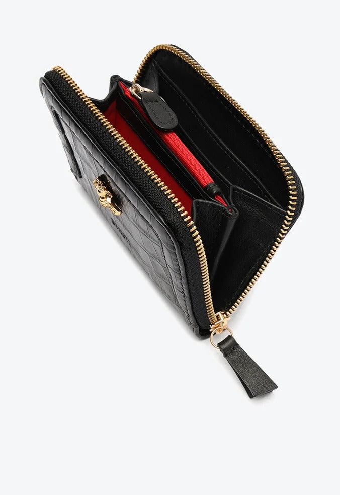 Carteira Schutz Pequena Believe Couro Croco