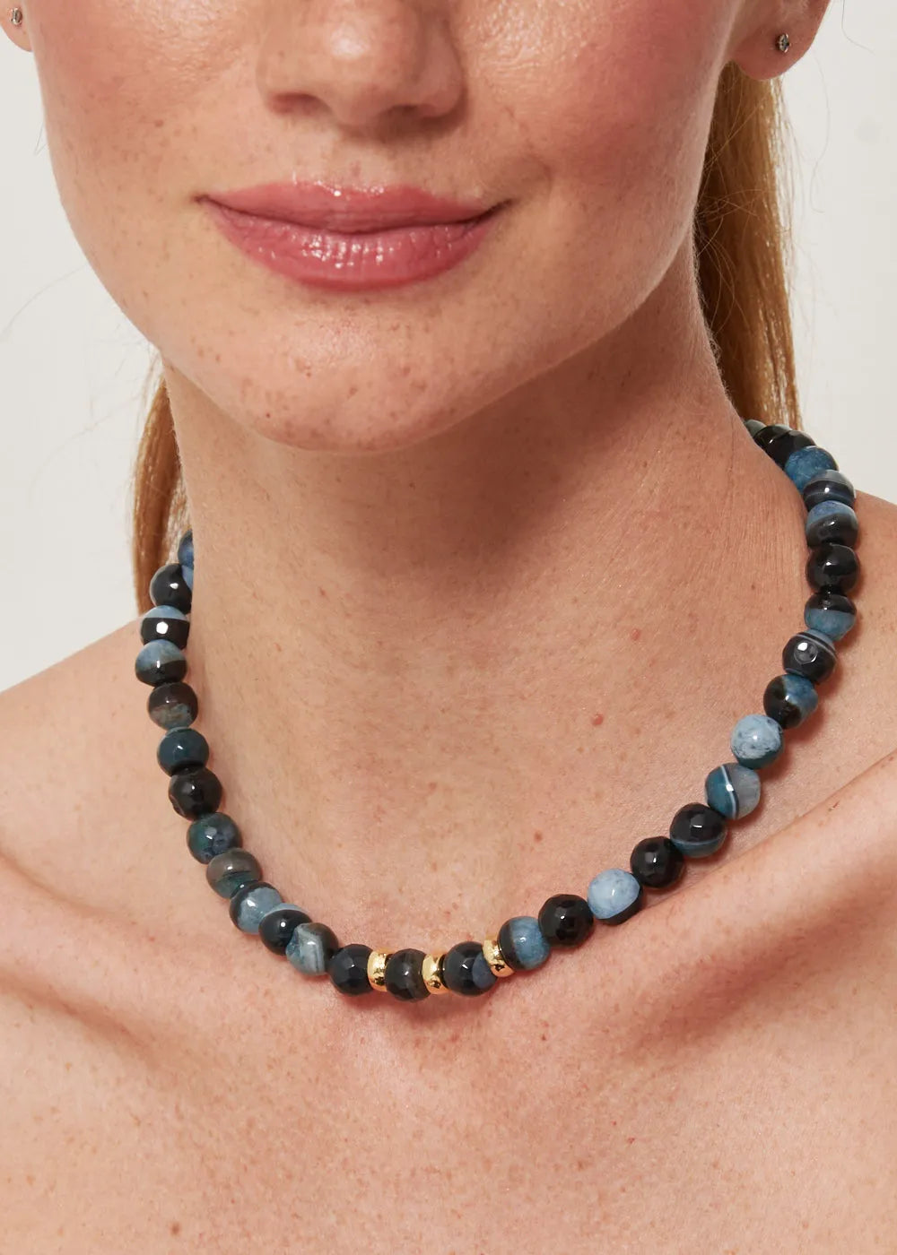 Colar Mob Pedras Abalonita