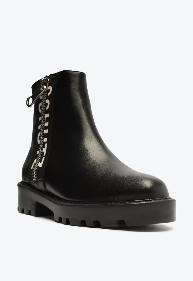 Bota Schutz Logo Couro