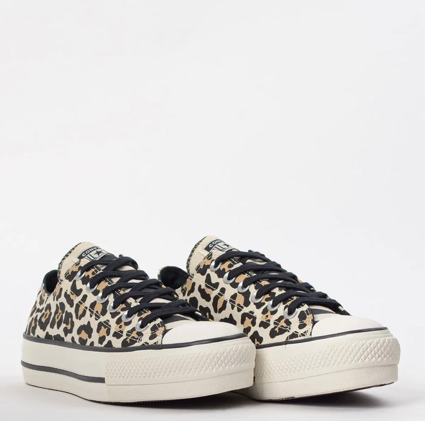 Tênis Converse Chuck Taylor All Star Animal Print Platform Lift