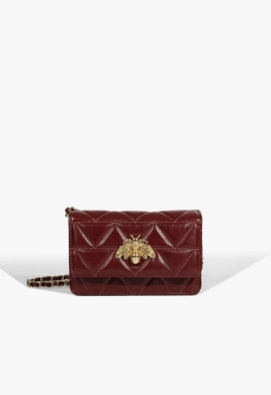 Bolsa Schutz Tiracolo Pequena Believe Couro Vinho