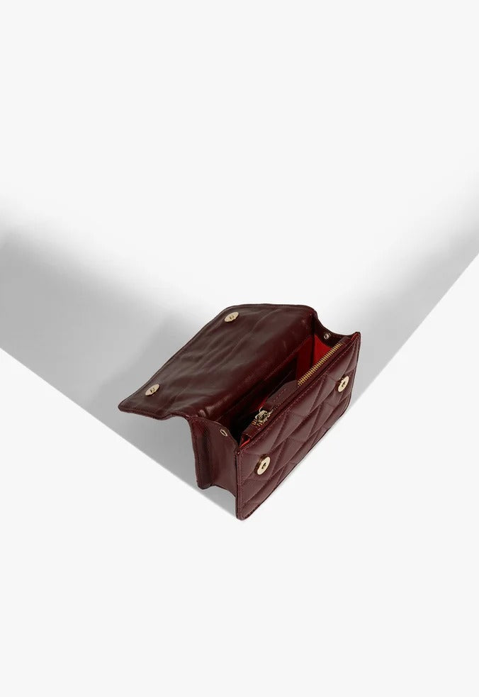 Bolsa Schutz Tiracolo Pequena Believe Couro Vinho