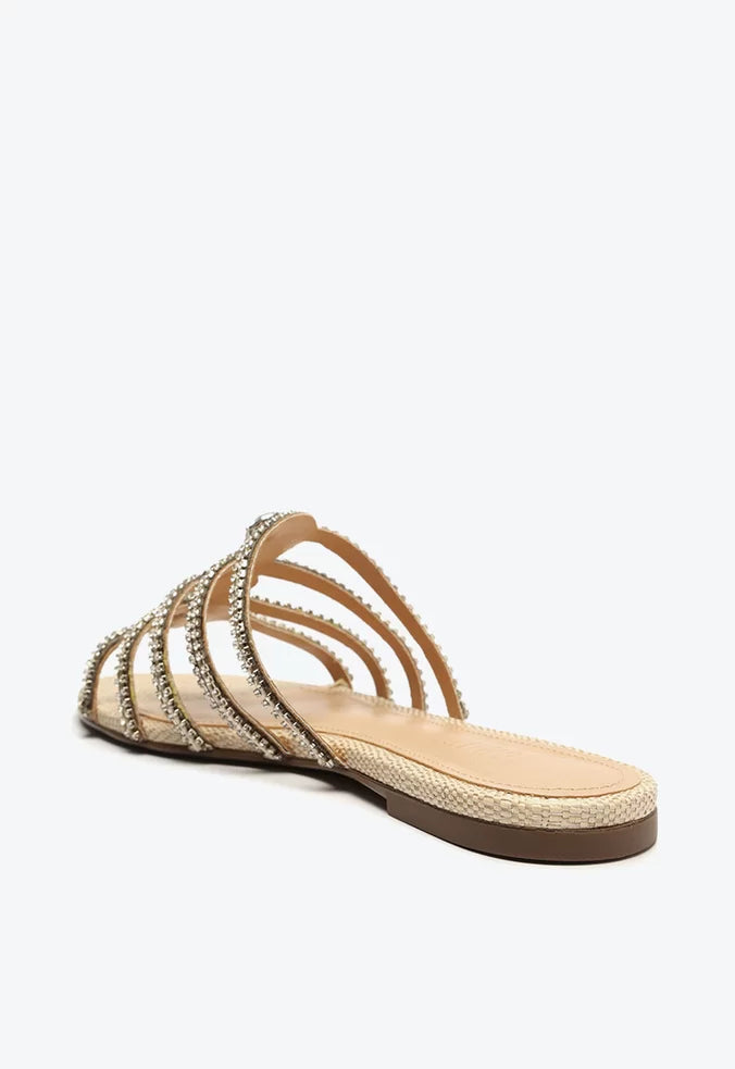 Rasteira Schutz Tiras Brilho