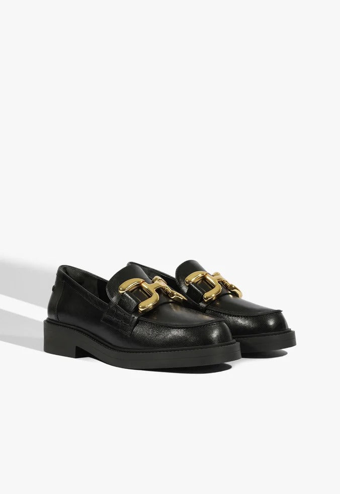 Loafer Schutz Dylan Chain Couro