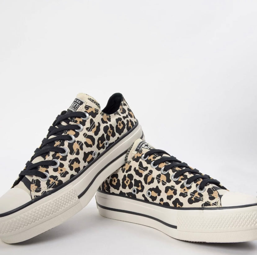 Tênis Converse Chuck Taylor All Star Animal Print Platform Lift
