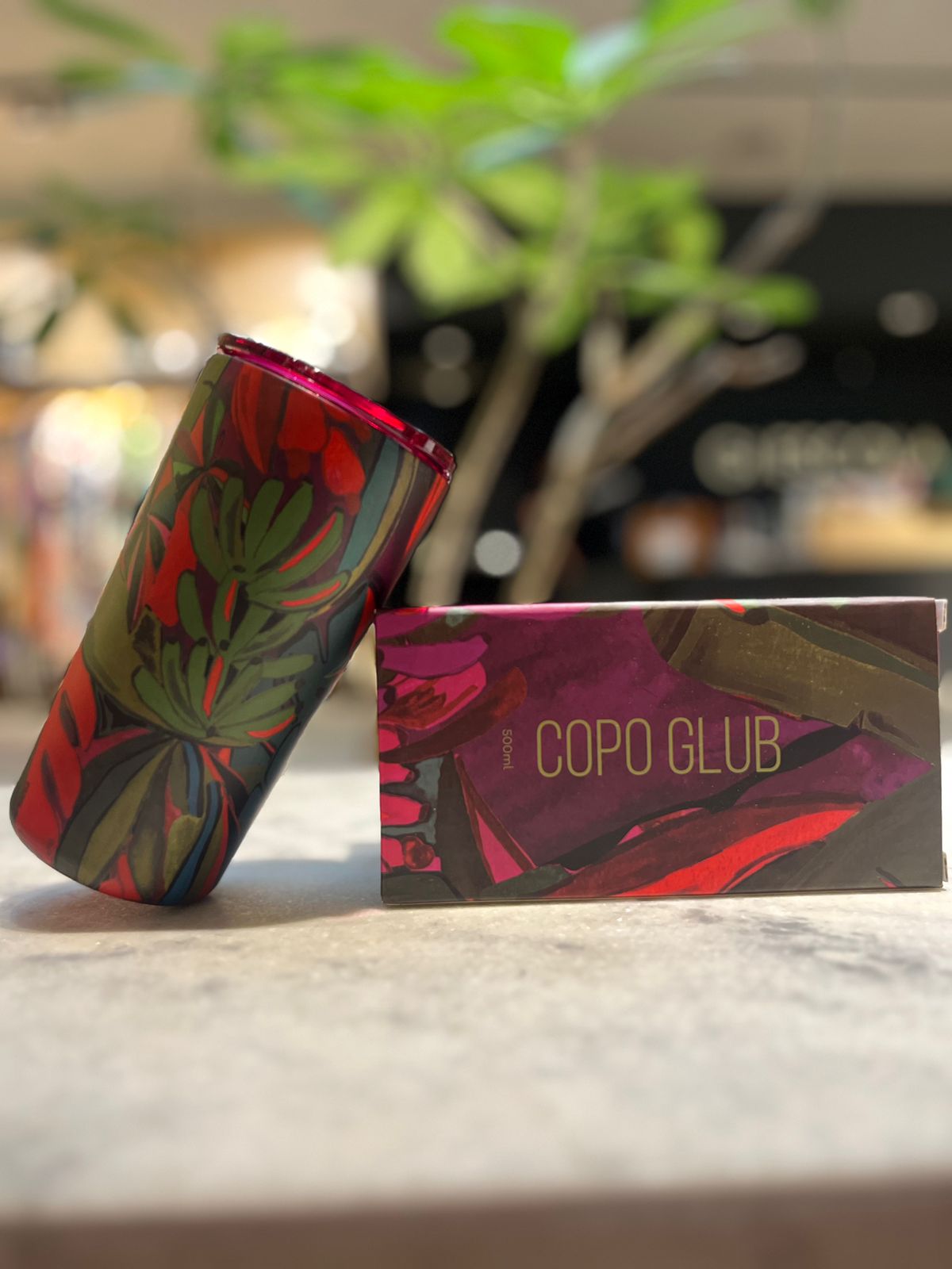Copo Glub 500ml Folhagem de Banana Me Leva Farm