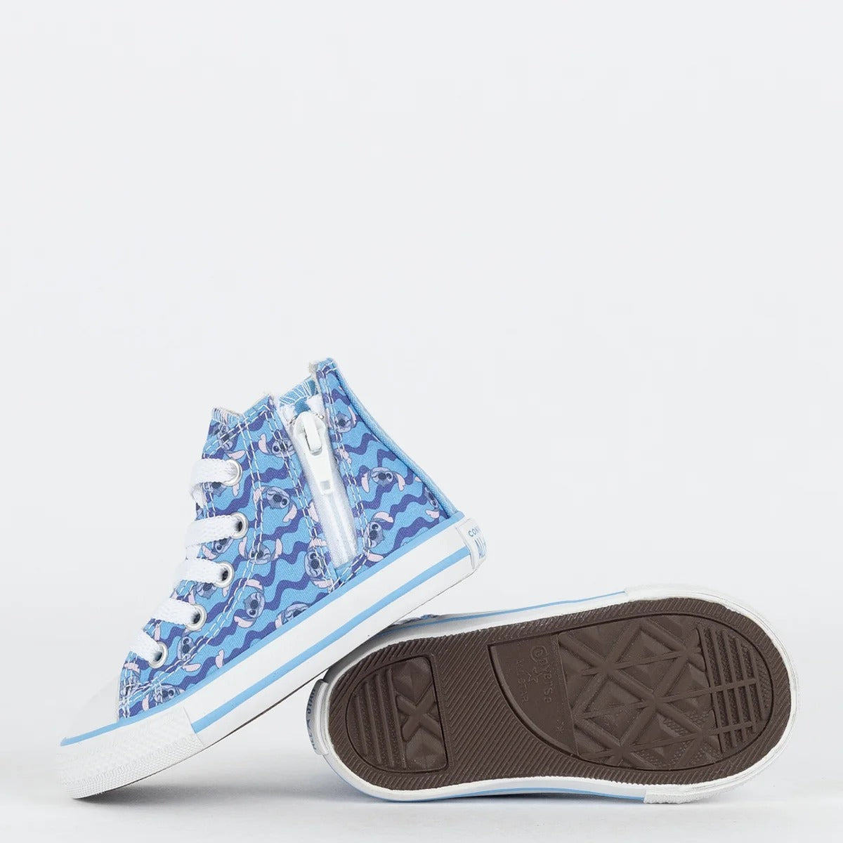 Tênis Converse Kids Chuck Taylor All Star Side Zip Hi Disney Stitch