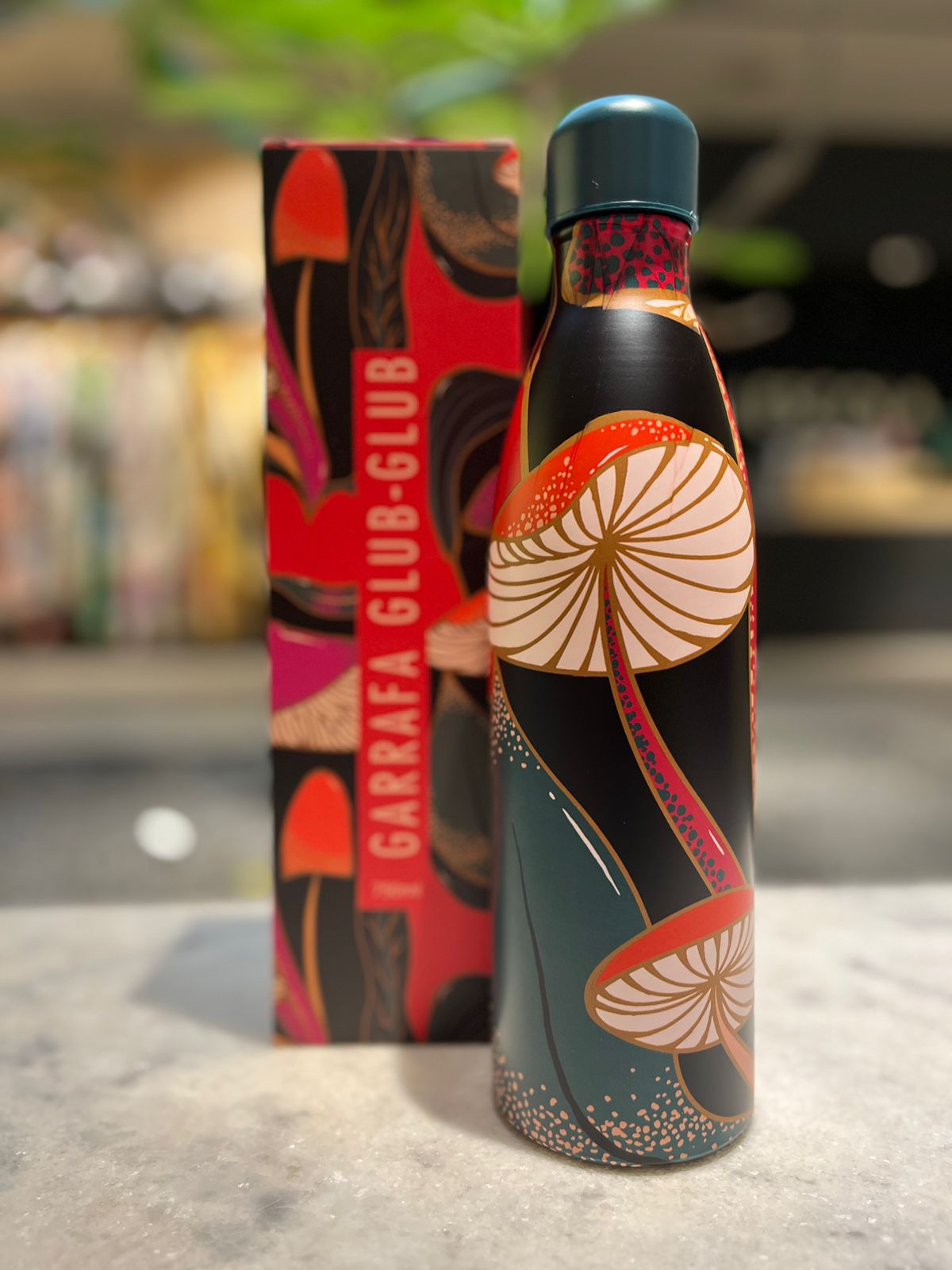 Garrafa Farm 750ml Glub Glub Cogumelos Silvestre