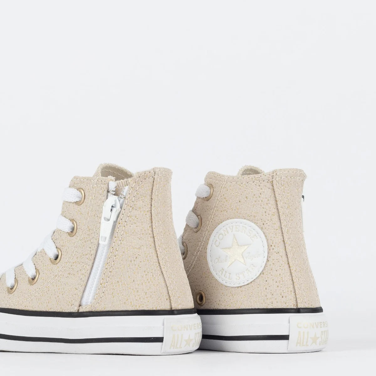 Tênis Converse Kids Chuck Taylor All Star Side Zip Hi Material Shine