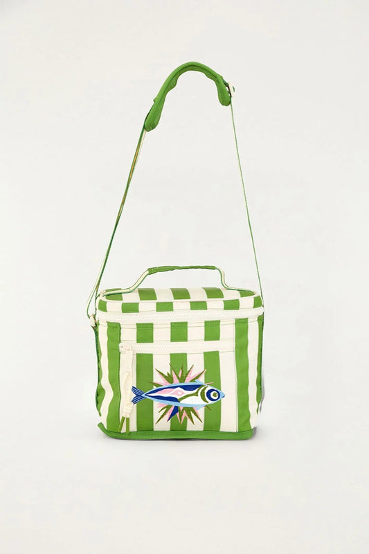 Mini Cooler Farm Farofa Listra Verde Cardume Sonhador