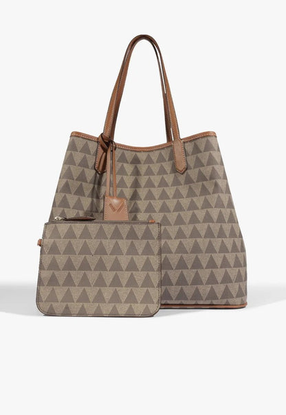 Bolsa Schutz Shopping Grande Triangle Bege — foto 5