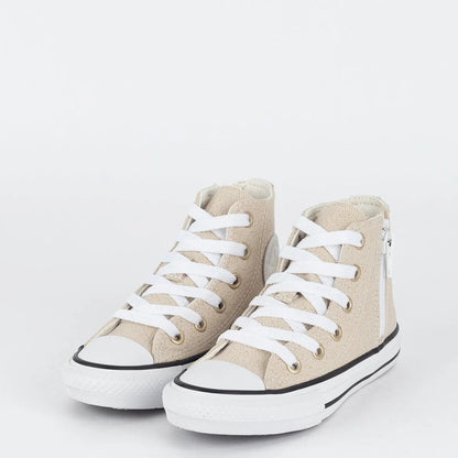 Tênis Converse Kids Chuck Taylor All Star Side Zip Hi Material Shine — foto 3