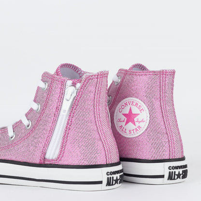 Tênis Converse Kids Chuck Taylor All Star Hi Sparkle Party