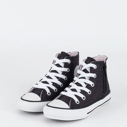 Tênis Converse Kids Chuck Taylor All Star Side Zip Hi Material Shine — foto 3