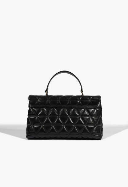 Bolsa Schutz  Satchel 944 Media Couro Preta
