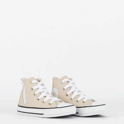 Tênis Converse Kids Chuck Taylor All Star Side Zip Hi Material Shine — foto 2