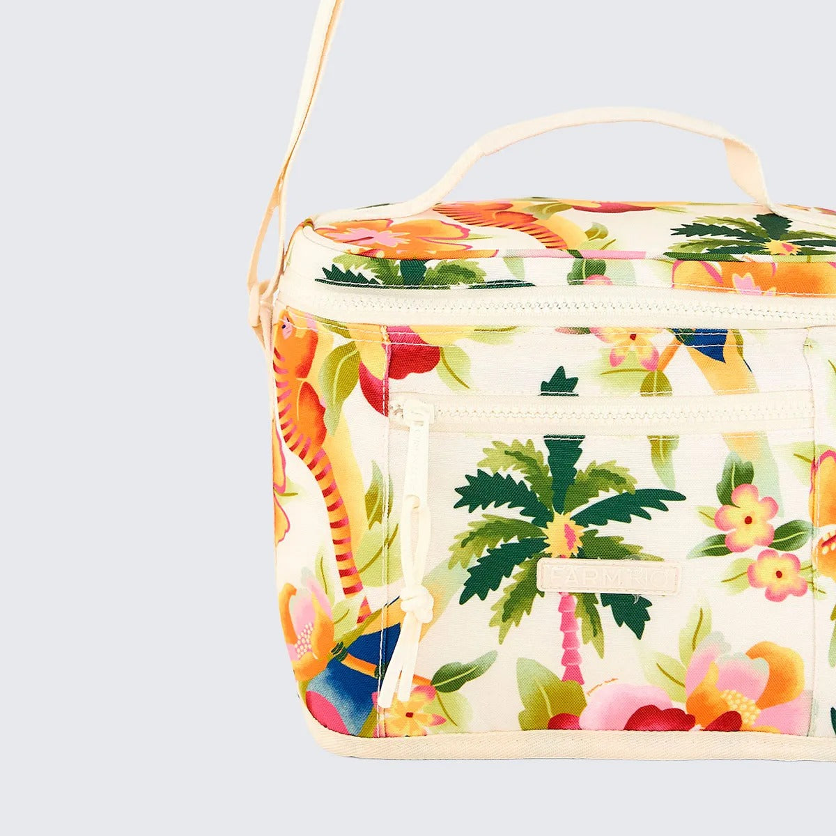 Mini Cooler Farm Farofa Floral Havaiano