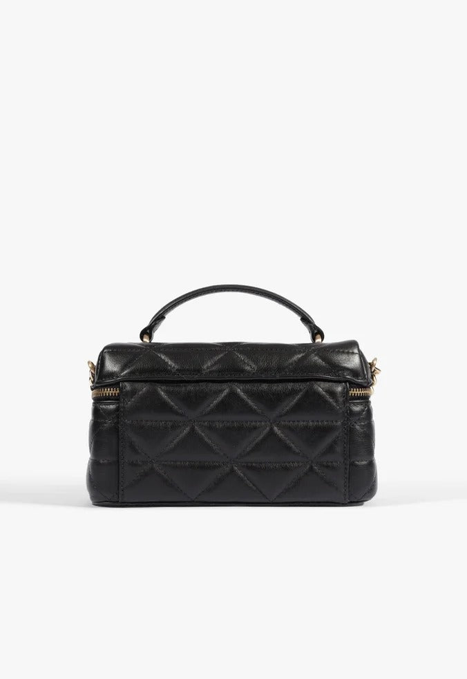Bolsa Schutz Satchel Vanity Média Couro Preta