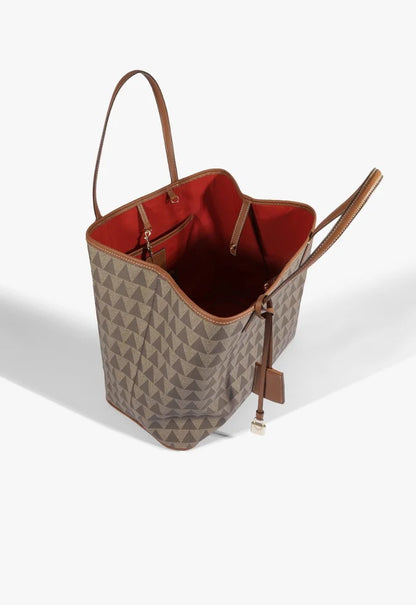 Bolsa Schutz Shopping Grande Triangle Bege — foto 4