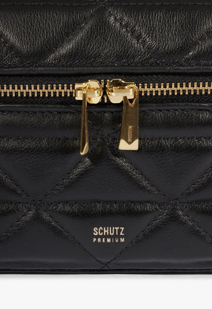 Bolsa Schutz Satchel Vanity Média Couro Preta
