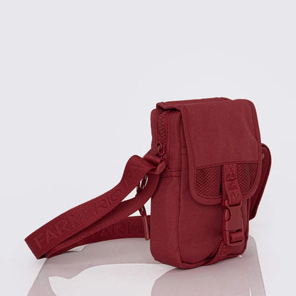 Bolsa Farm Fervo Aquarela Floral Vermelho