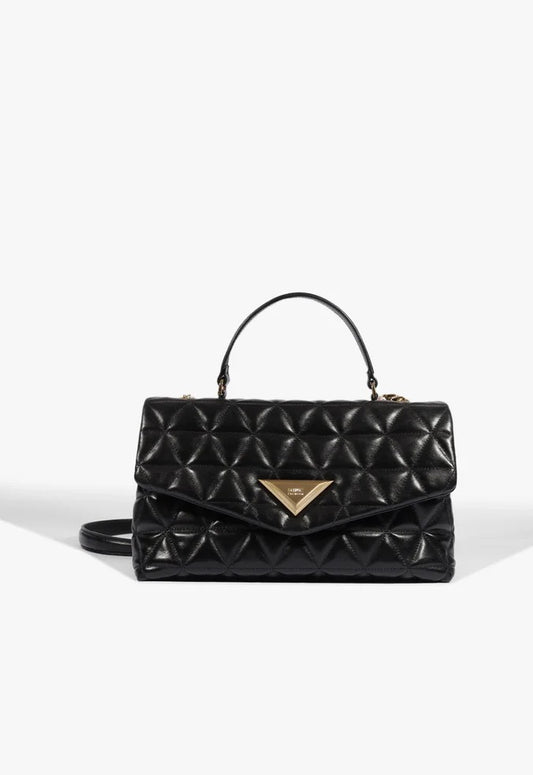 Bolsa Schutz  Satchel 944 Media Couro Preta