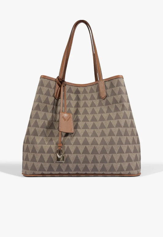 Bolsa Schutz Shopping Grande Triangle Bege