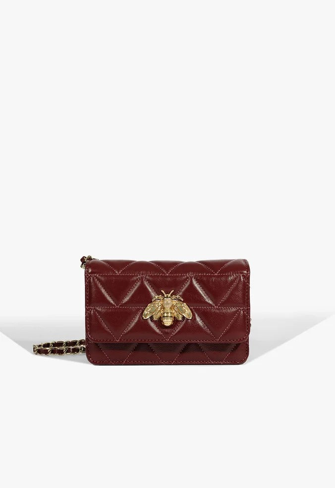 Bolsa Schutz Tiracolo Pequena Believe Couro Vinho