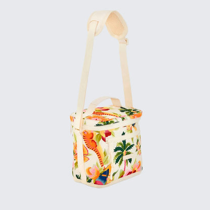 Mini Cooler Farm Farofa Floral Havaiano