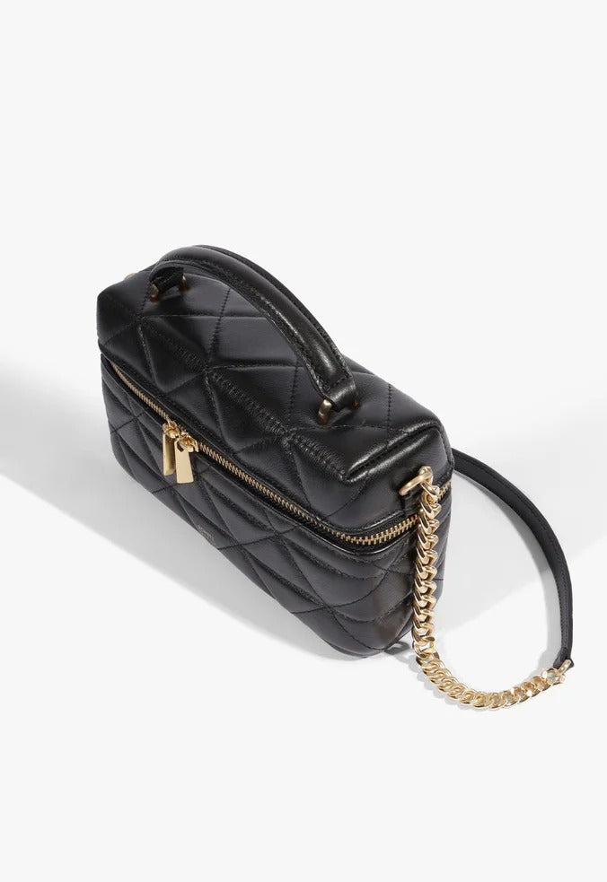 Bolsa Schutz Satchel Vanity Média Couro Preta