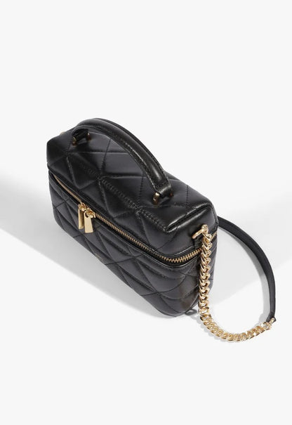 Bolsa Schutz Satchel Vanity Média Couro Preta