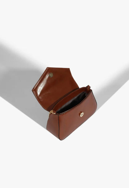 Bolsa Schutz Tiracolo Liese Pequena Marrom