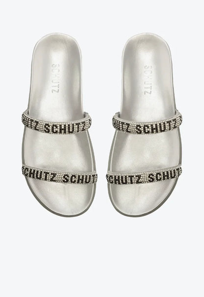 Sandália Schutz Papete Brilho