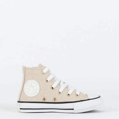 Tênis Converse Kids Chuck Taylor All Star Side Zip Hi Material Shine